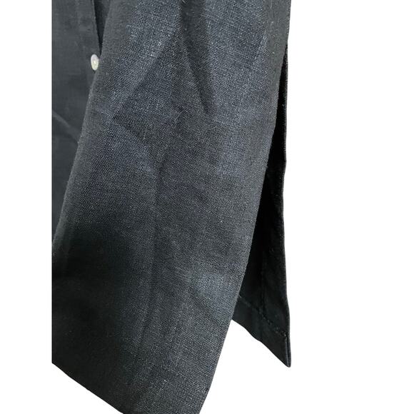 Jessica Holbrook Black Linen Blend Shirt Dress Small NWT - Picture 5 of 9